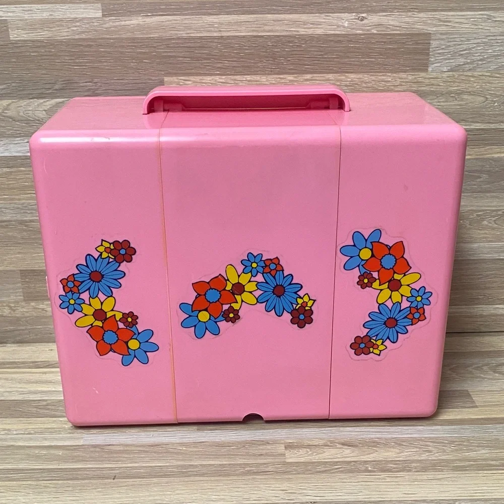 Pink and Cream Home Storage Organizer